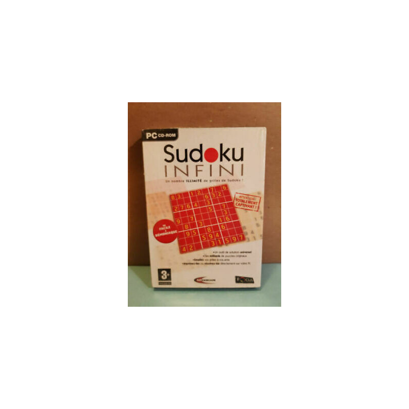 Sudoku infini CD-ROM PC Neuf sous blister