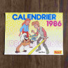 Le journal de Mickey CALENDRIER 1986