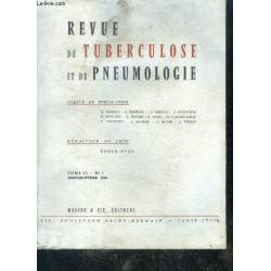Revue de Tuberculose et de Pneumologie : Tome 32 - N° 4 - Juin 1968