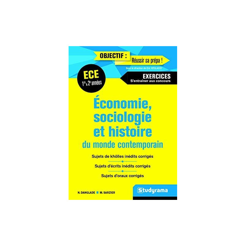 Economie sociologie et histoire du monde contemporain ECE 1ER et...