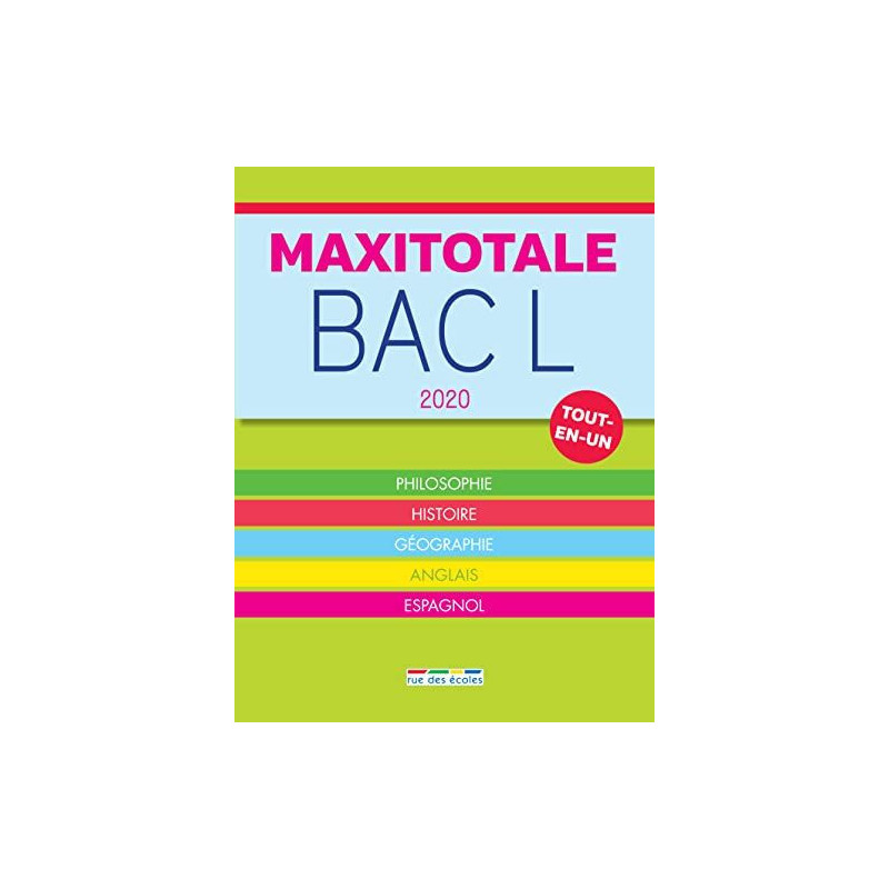 Bac L 2020 tout-en-un: Philosophie histoire géographie anglais...