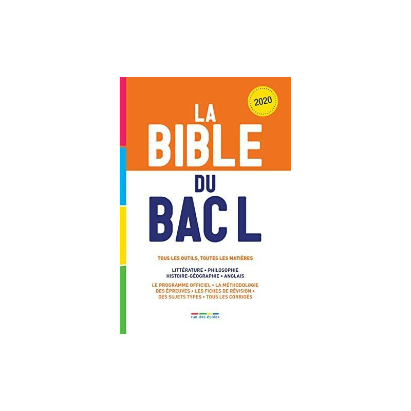 La bible du bac L 2020: Tous les outils toutes les matières