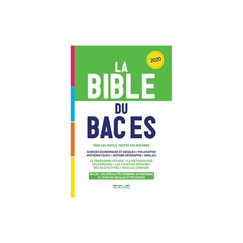 La bible du bac ES 2020: Tous les outils toutes les matières