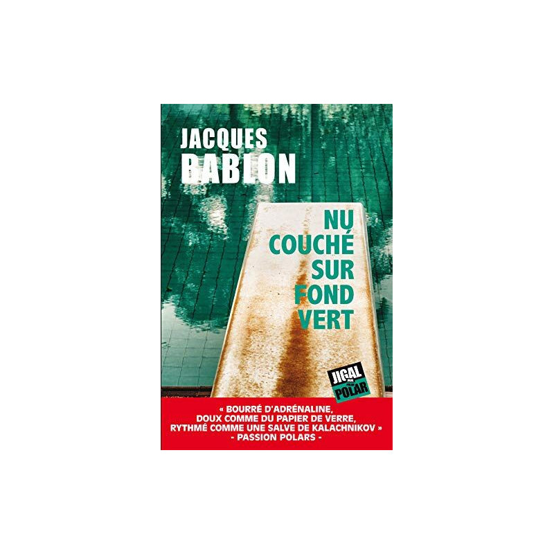 Nu couché sur fond vert