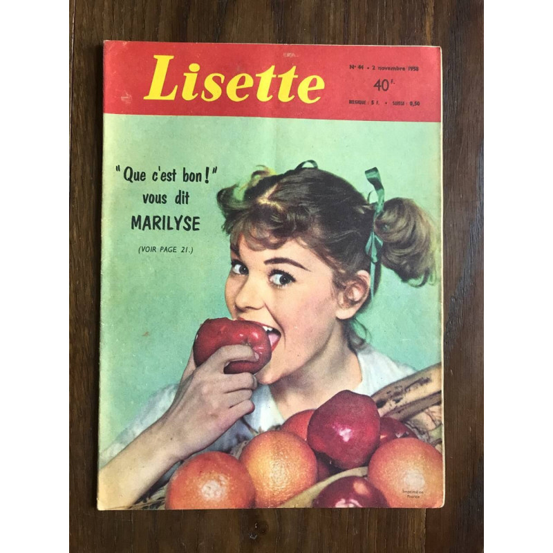 Lisette N°44 - 2 novembre 1958