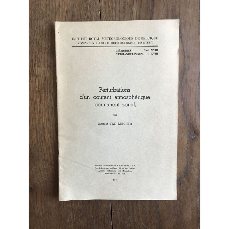 Perturbations d'un courant atmosphérique permanent zonal