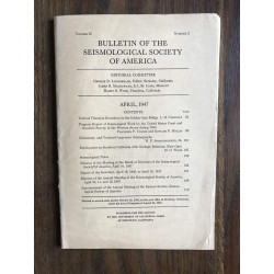 Bulletin of the seismological society of america - vol.37 - number...