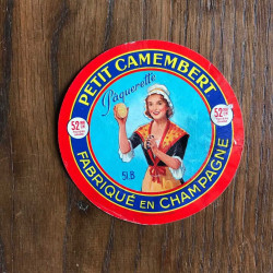 PETIT CAMEMBERT Paquerette FABRIQUE EN CHAMPAGNE