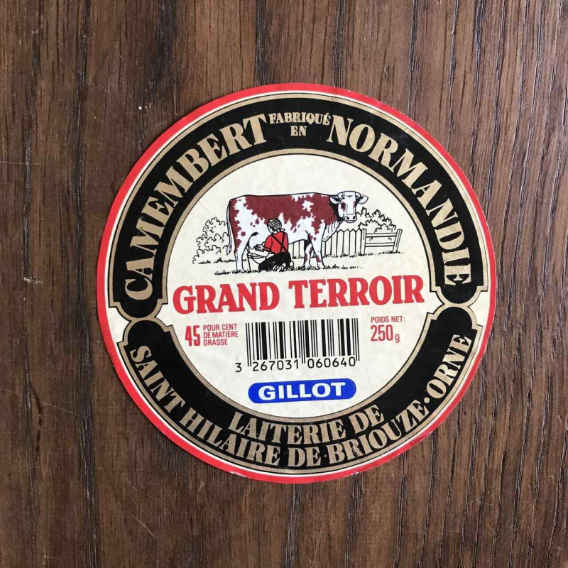 Camembert fabriqué en Normandie Grand Terroir - Gillot