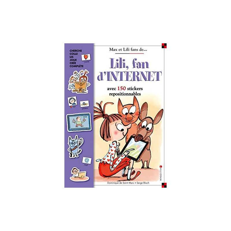 Lili fan d'internet - Livre stickers