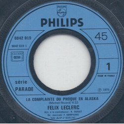 La Complainte Du Phoque En Alaska / L'Encan