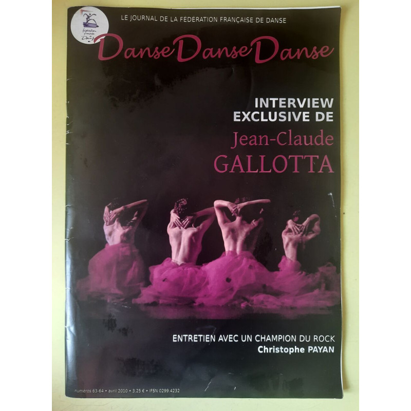 Le Journal De La Fédération Française De Danse Nº63 64 / Avril 2010