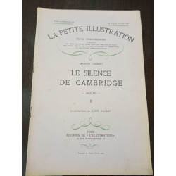 La petite Illustration N° 154. Le silence de Cambridge II