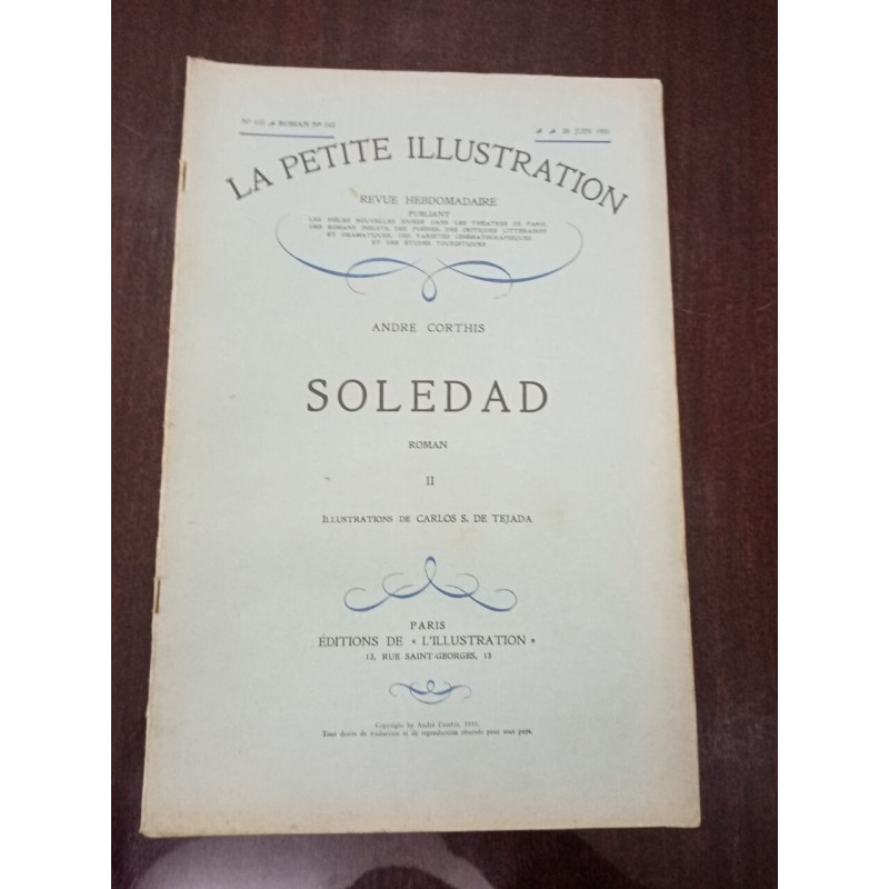 La petite Illustration N° 532. Soledad II