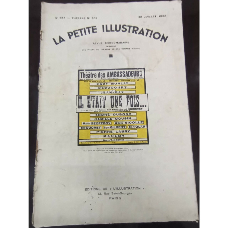 La petite Illustration N° 585. Il était une fois