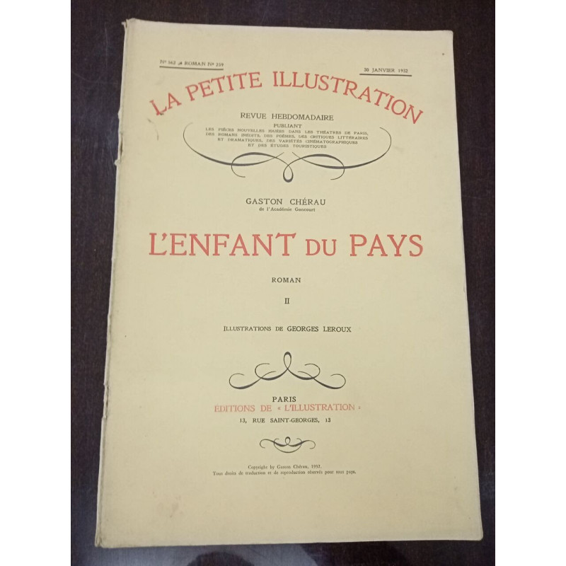 La petite Illustration N° 562. L'enfant du pays II