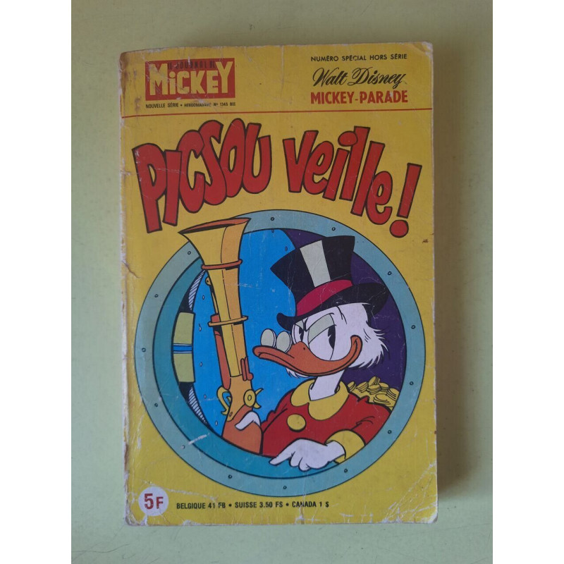 Le Journal De Mickey Nº1345 - Picsou Veille! / 1978