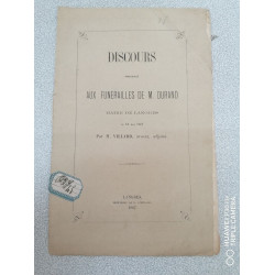 Discours prononcé - Aux funérailles de M. Durand