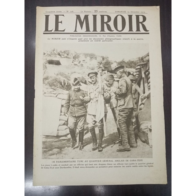 Journal Le Miroir N° 108 - 1915