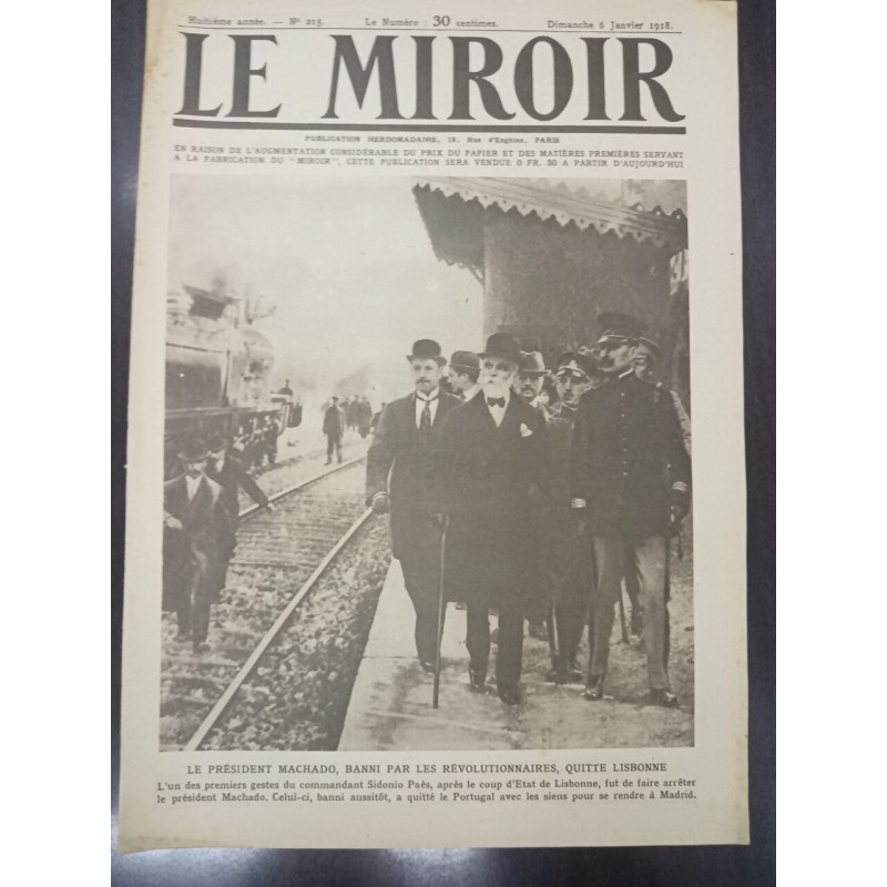 Journal Le Miroir N° 215 - 1918