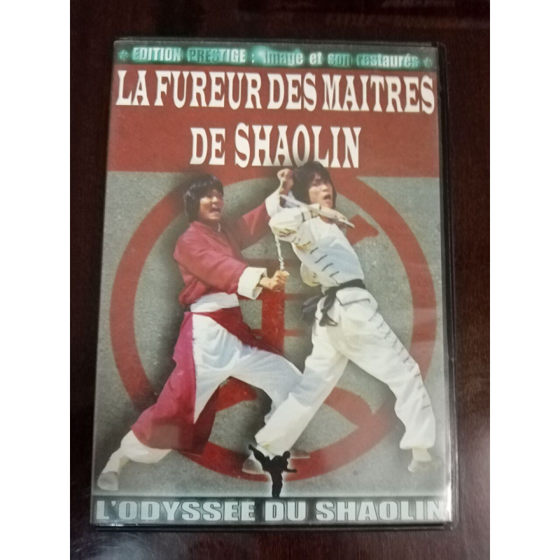 DVD Film. La fureur des maîtres de Shaolin