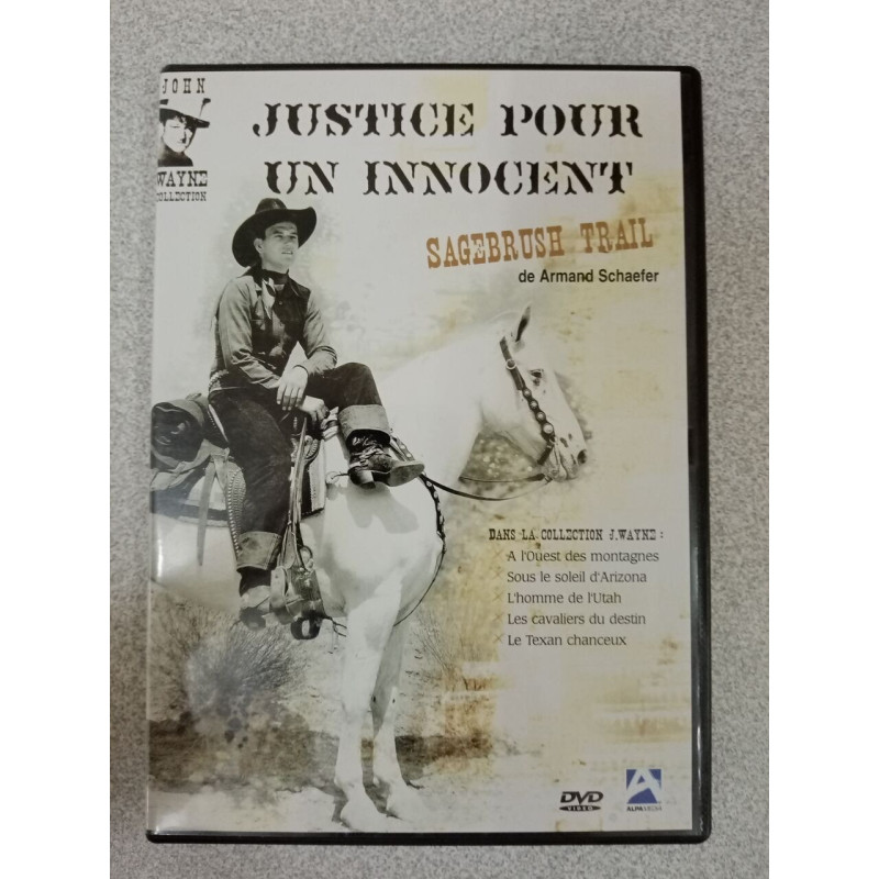 Dvd - justice pour un innocent (John Wayne)