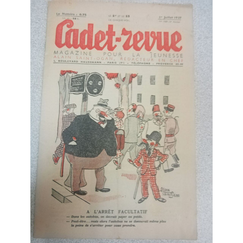 Cadet-Revue nº109 / Juillet 1937