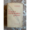 Les textes litteraires - generaux