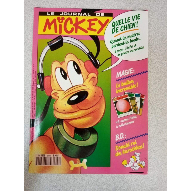 Le Journal de Mickey nº 2002 / Novembre 1990