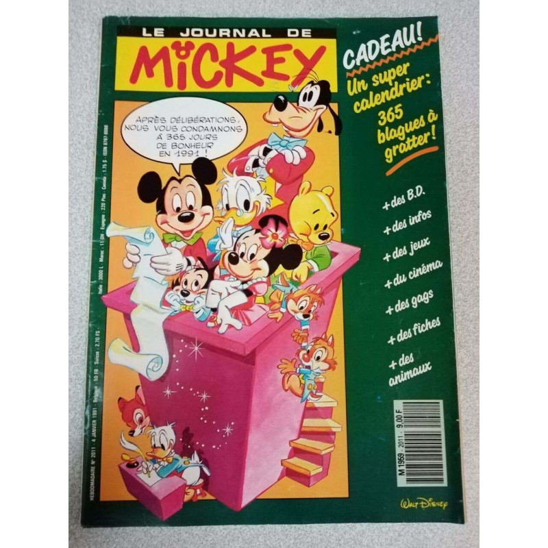 Le Journal de Mickey nº 2011 / Janvier 1991