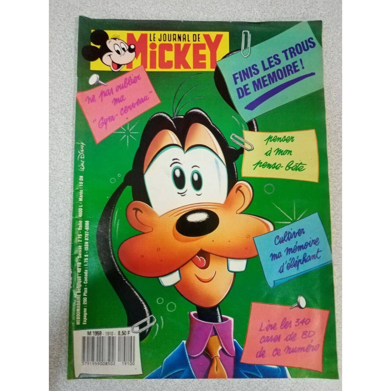 Le Journal de Mickey nº 1910 / Janvier 1989