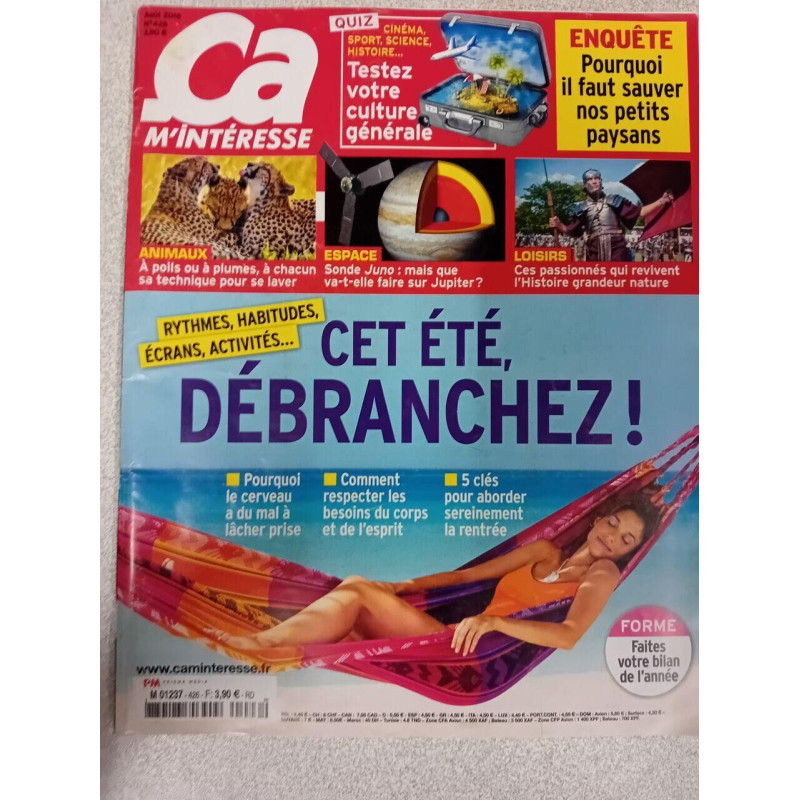 Ça M'intéresse nº 426 / Août 2016