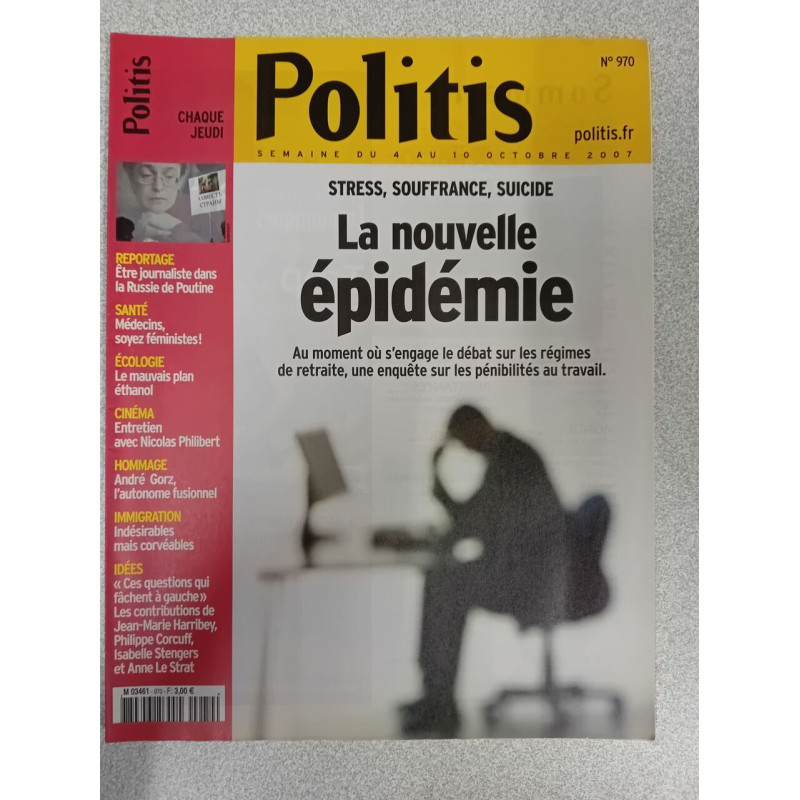 Politis nº 970 : La nouvelle épidémie / Octobre 2007