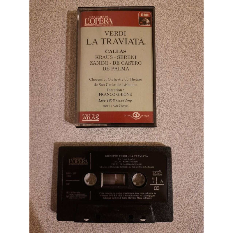 K7 Audio : Giuseppe Verdi - La Traviata - Callas Kraus Sereni Zanini