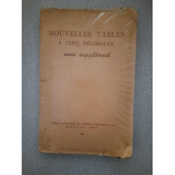 Nouvelles tables à cinq décimales avec supplément