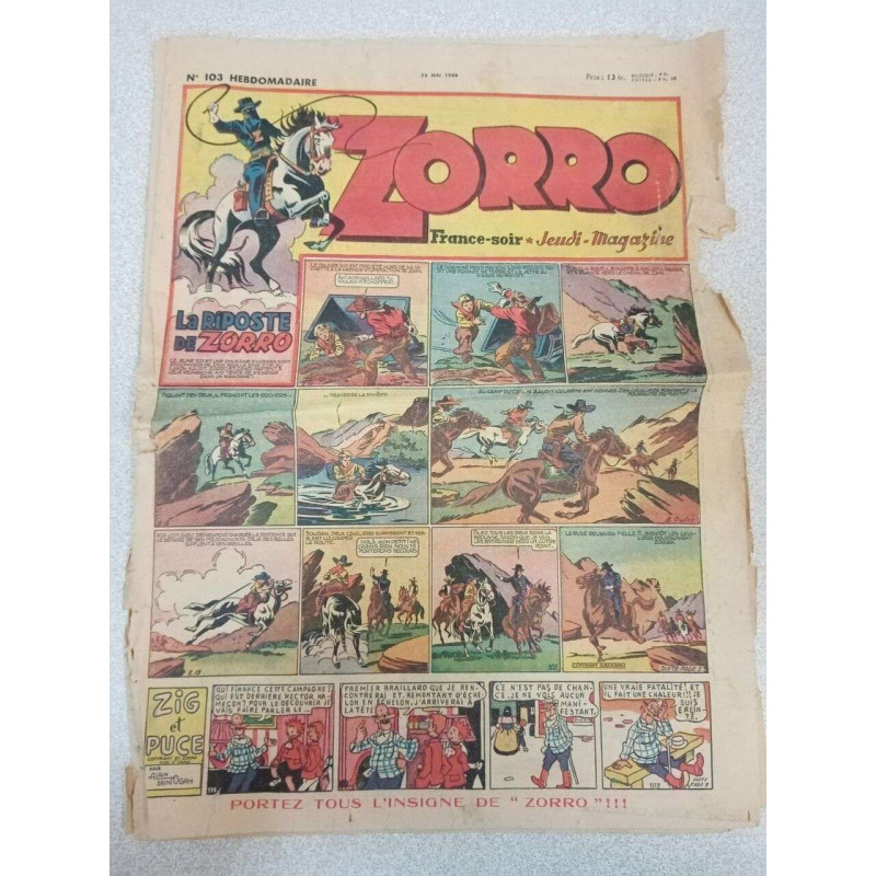 Zorro Nº103 / Mai 1948