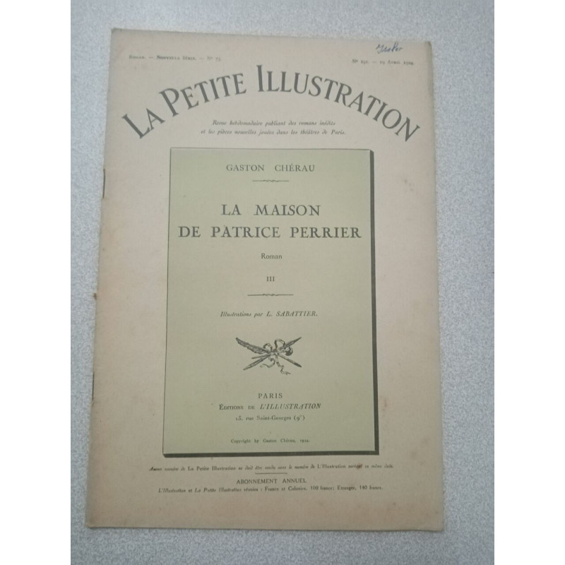 La Petite Illustration N.191 - Avril 1924