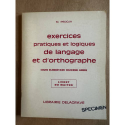Exercices pratiques de langage et d'orthographe - cours...