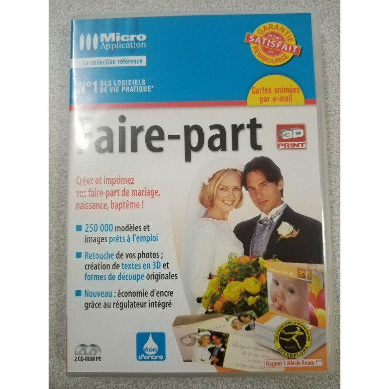 Jeu vidéo - 250 000 modèles de faire-part