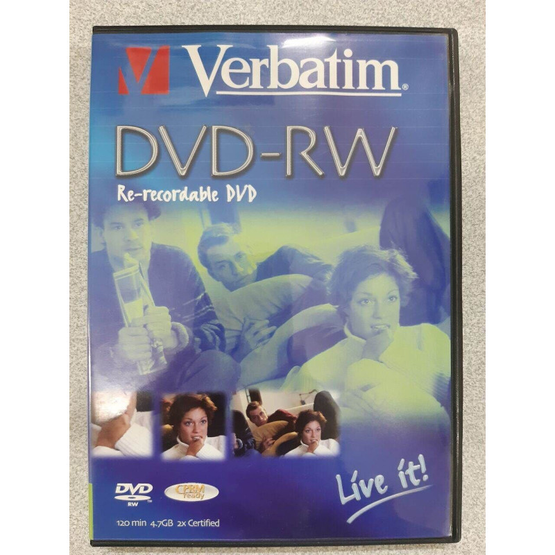 Verbatim DVD-RW 4 7 DVD-RW DVD-RW 4 7 GB 5