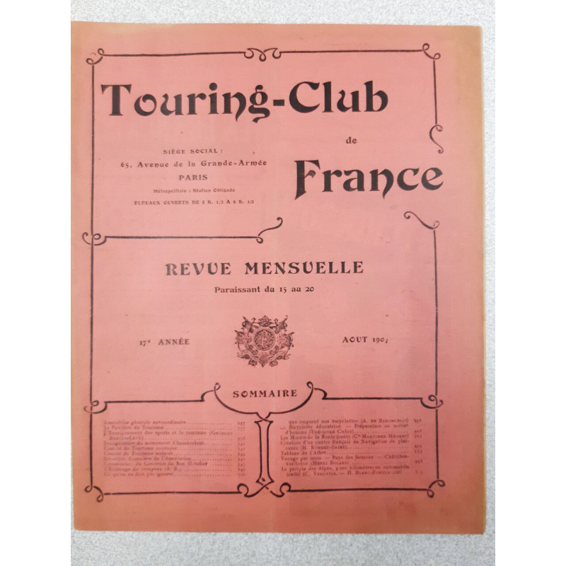 Revue Touring Club de France - août 1907