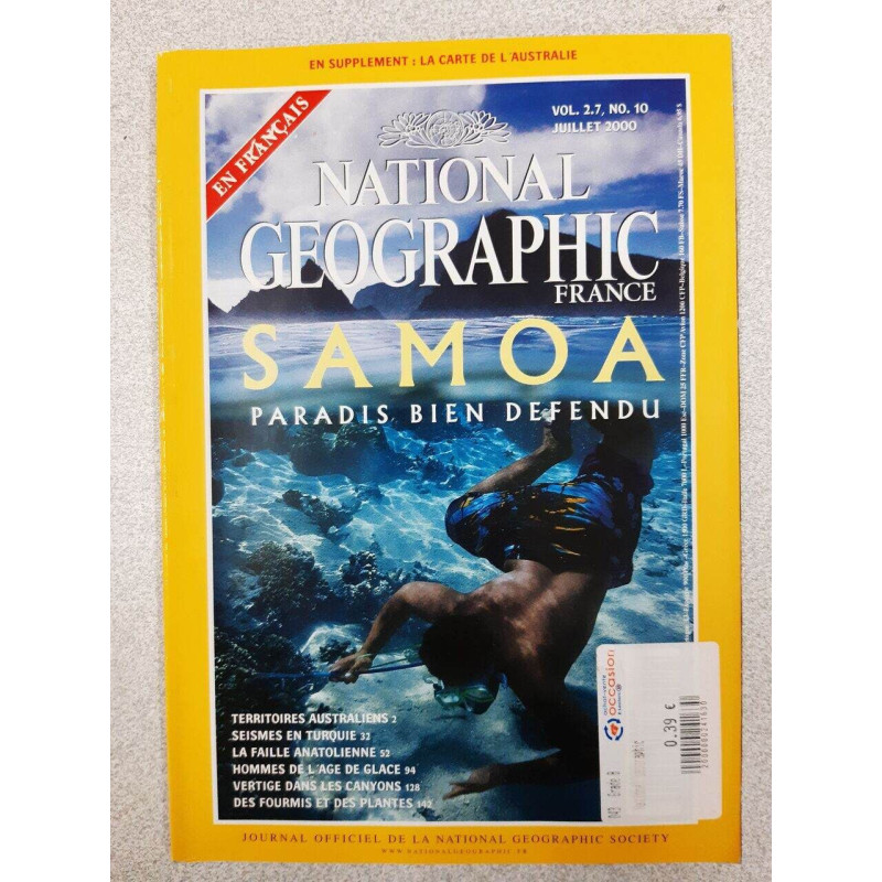 Revue National Geographic vol 2.7 n° 10