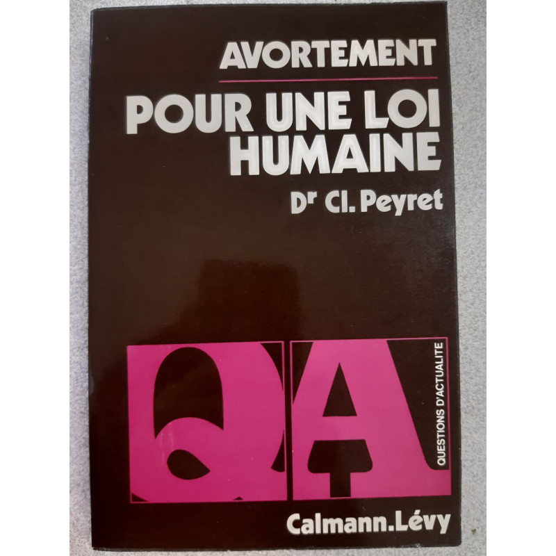 Avortement - Pour une loi humaine - Questions d'actualité