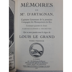 Mémoires de Mr. d'Artagnan - capitaine Lieutenant de la première...