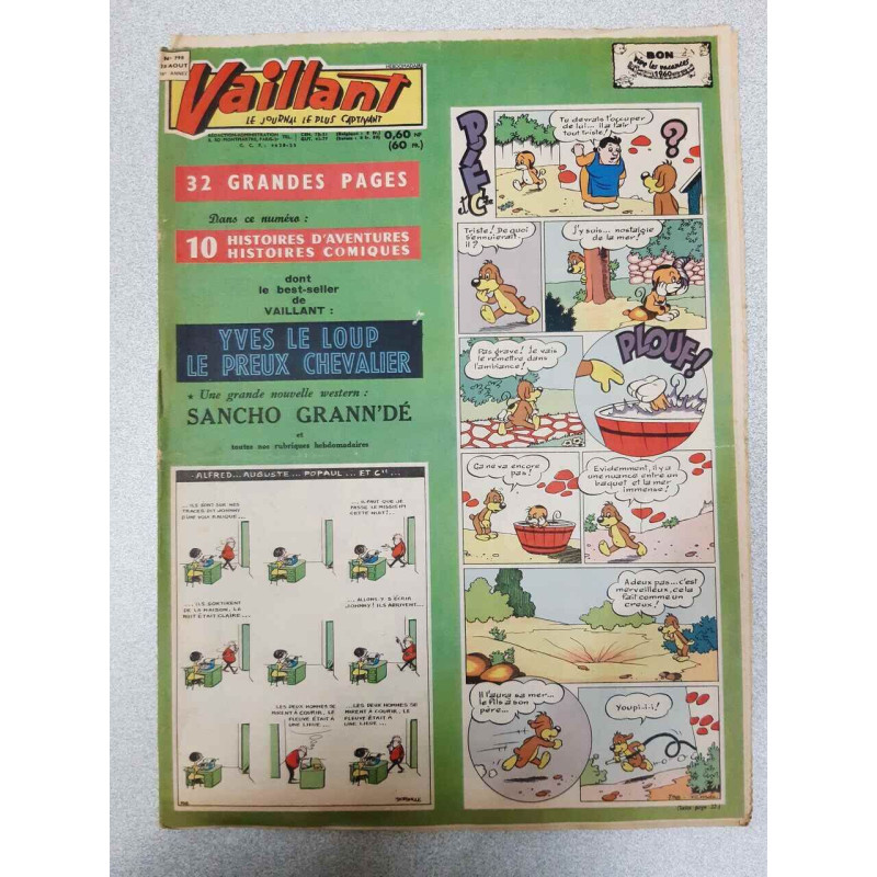 Vaillant Nº798 - Le Journal Le Plus Captivant