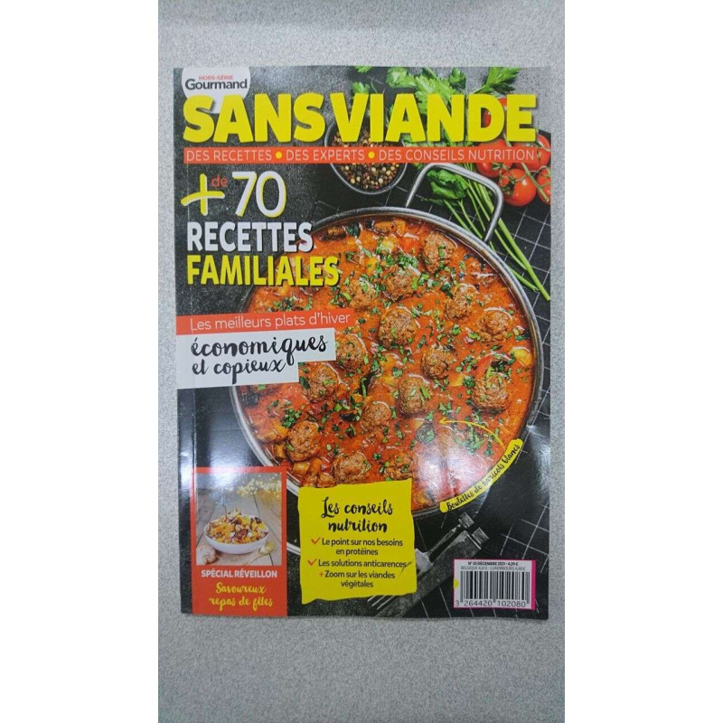 Sans Viande + de 70 recettes familliales nº 35 / Décembre
