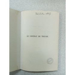 Que sais je? LE CONTRAT DE TRAVAIL