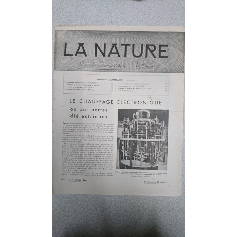 La nature N.3115 - Juillet 1946