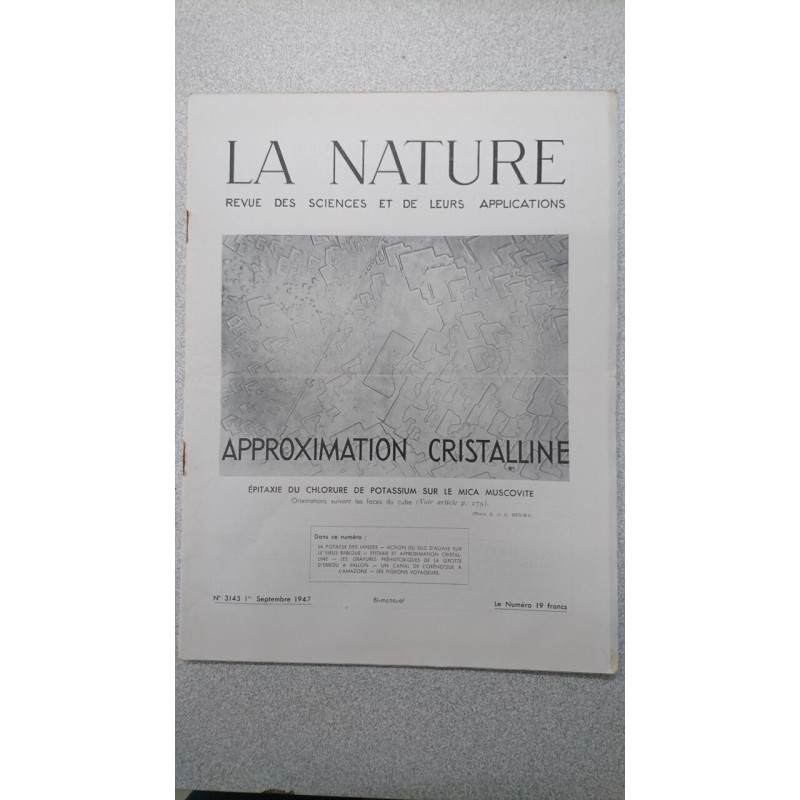 La nature N.3143 - Septembre 1947