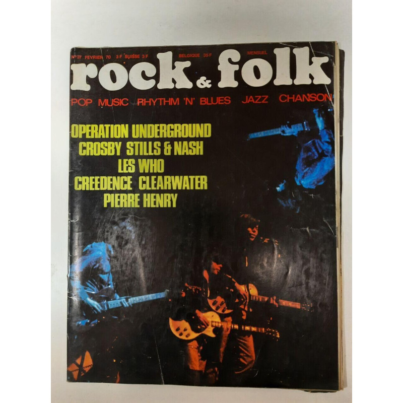 Magazine Rock et Folk N° 37 - Février 1970